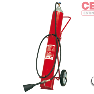 Estintore carrellato a biossido di carbonio 27 Kg