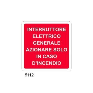 Segnaletica di Antincendio solo Testo